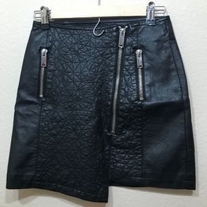 Top shop leather miniskirt